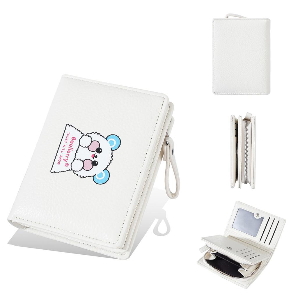 Cartoon Pattern Ladies Wallet With Pu Construction And Multifunctional Storage