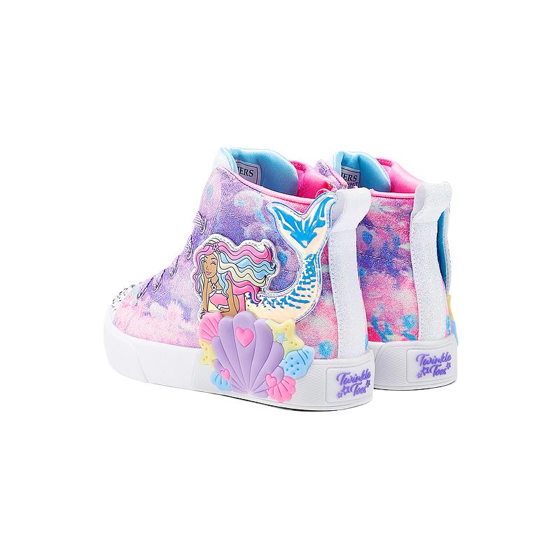 Skechers Kids Comfortable Fashion Trendy Slip-Resistant Lightweight Shock Absorbing Mid-Top Kids Skate Shoes Kids skate shoes 314326L-LVMT
