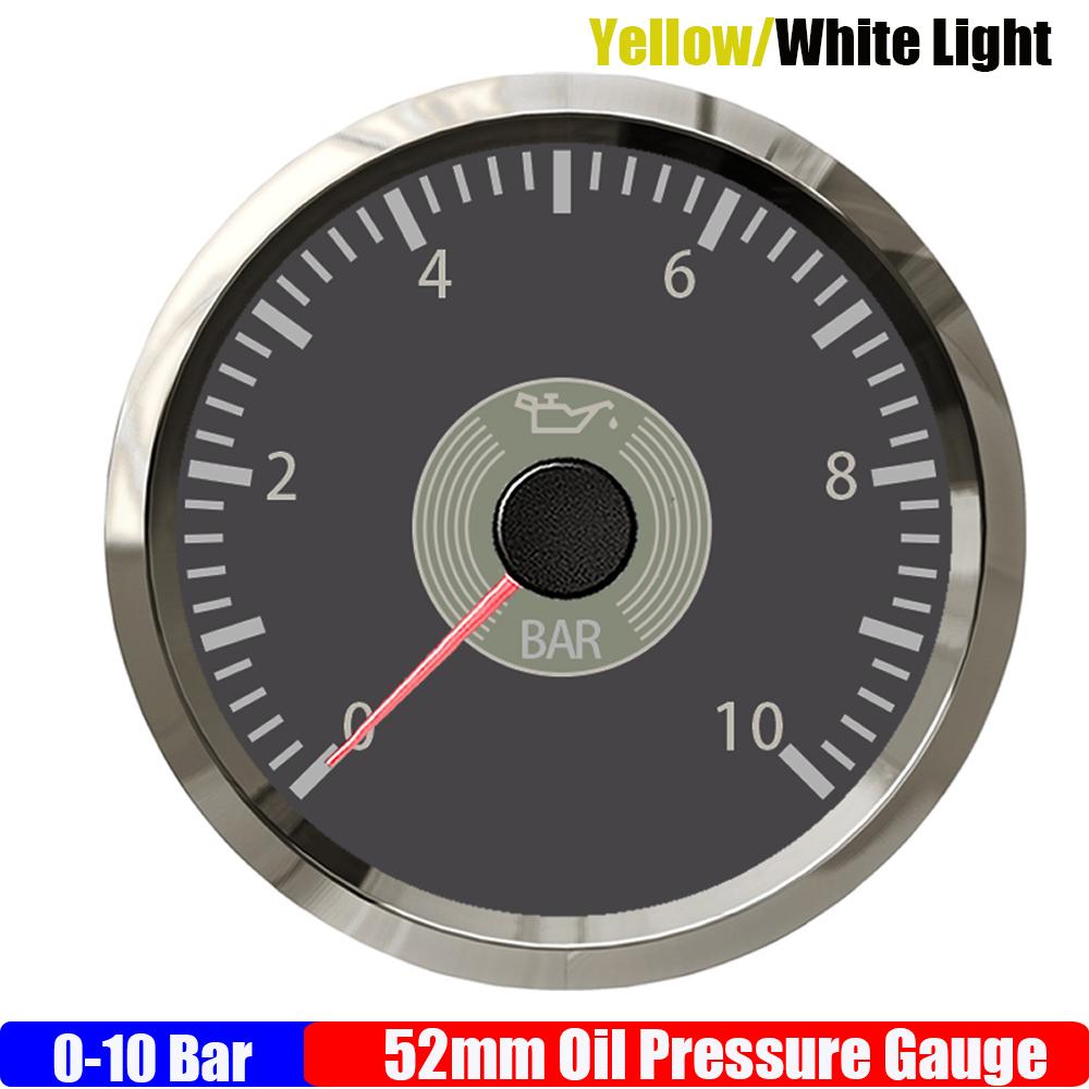 Retro Vintage Classic 2" 52mm Oil Pressure Meter Fuel Level Gauge Water Temp Gauge Voltmeter for Car Boat Marine Yacht 12V24V