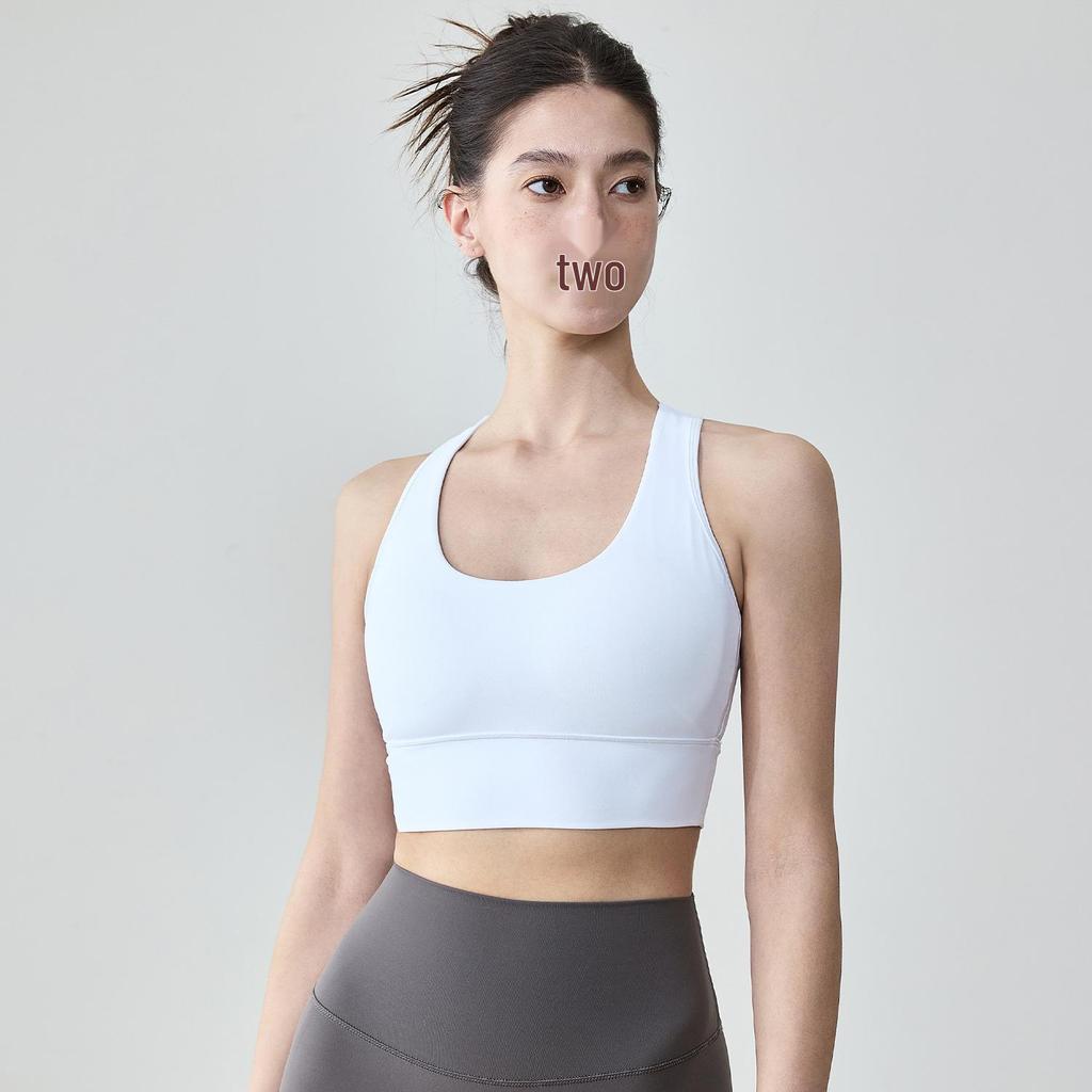 Women's Summer Slimming Racerback Yoga Bra with Chest Pads - Beautiful Back Design