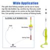 Fishing Jig Rig Accessories Equipment 100Gram 205pcs Box Round Split Shot Fishing Weights Removable Fishing Sinkers
