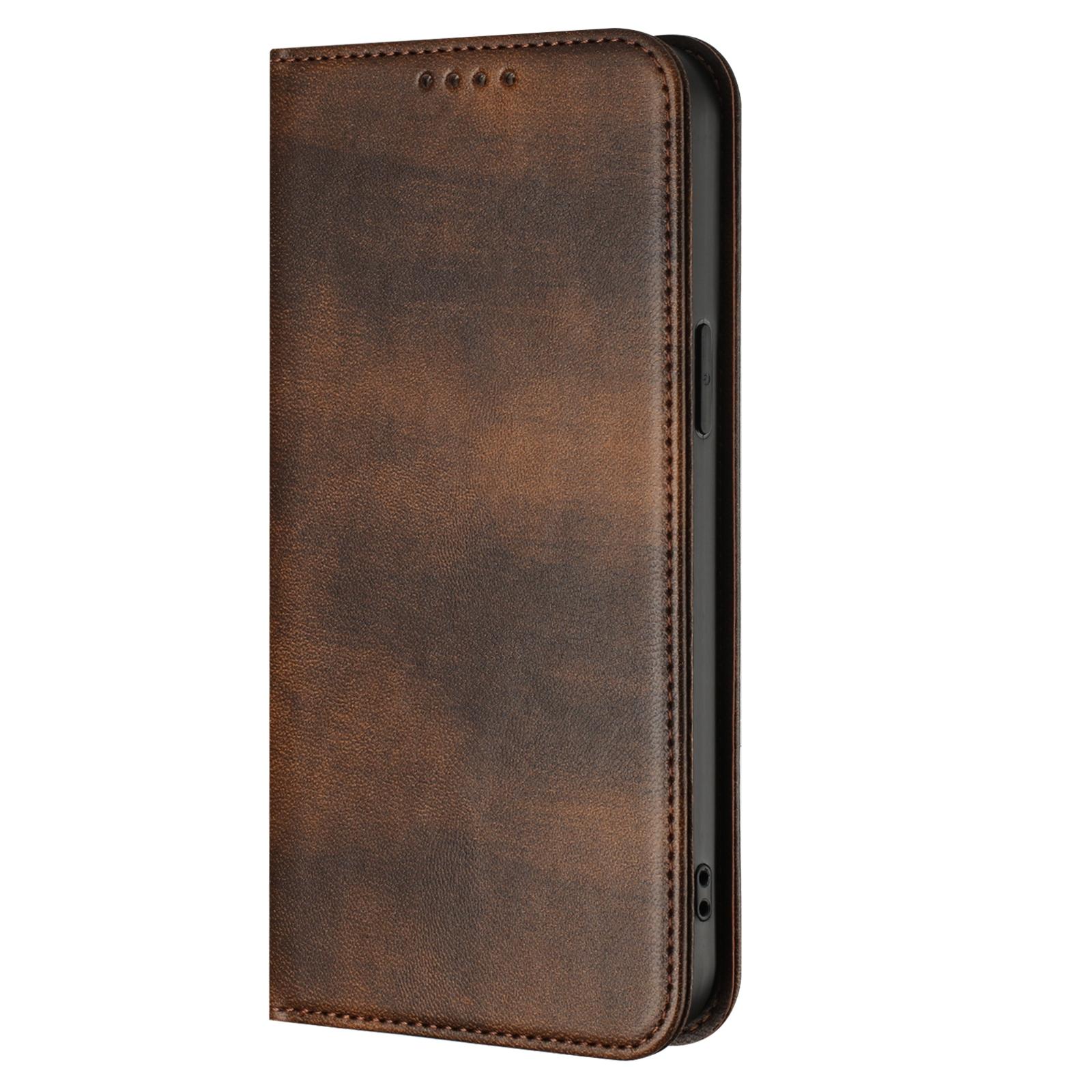 

Для Motorola Moto Edge 50 Ultra 40 Neo 30 Fusion Plus 2023 Plus 2022 ретро кожаный магнитный держатель для 2 карт бумажник откидная крышка MotoEdge50Fusion коричневый