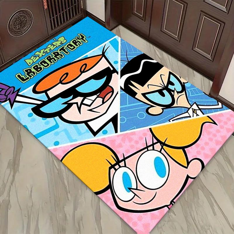 Dexter 's laboratory Carpet Rug for Living Room Bedroom Home Sofa Decoration,Kids play Non-slip Floor Mat