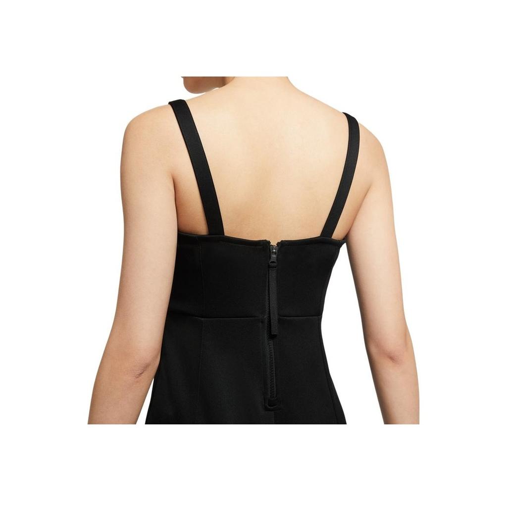 Nike Womens Sports Series Letter Print Sleeveless Jumpsuit Women jumpsuit Black CZ8637-010