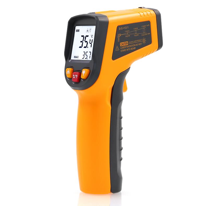 NJTY Infrared Thermometer Industrial High Precision Temperature Gun Electronic Water Oil Temperature Meter Kitchen Baking