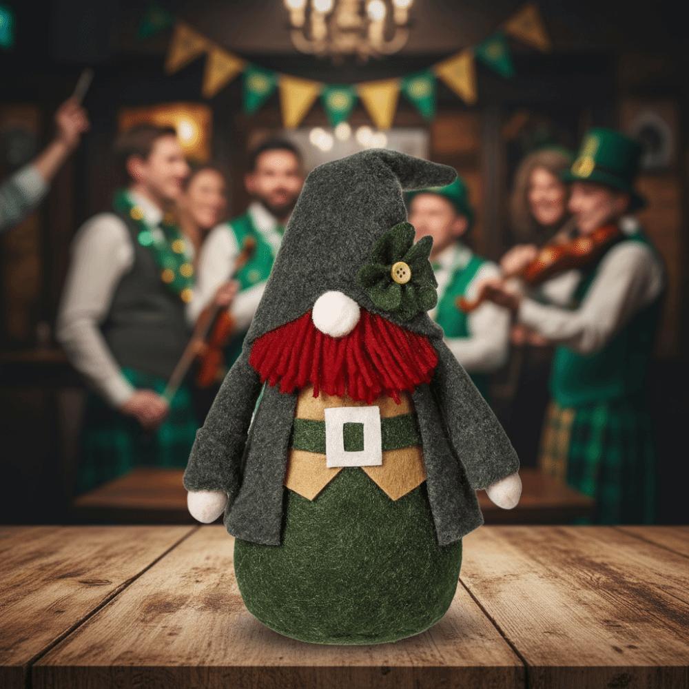 Green Faceless Old Man Doll Fashion Plush Ornaments Irish Day Dwarf Doll  Patrick's Day Celebration