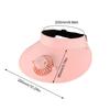USB Charging Summer Fan Cap Rotatable Sunscreen Cap Fan 3 Wind Speed Sun Protection Hat Fan Wide Brim for Travel Vacation