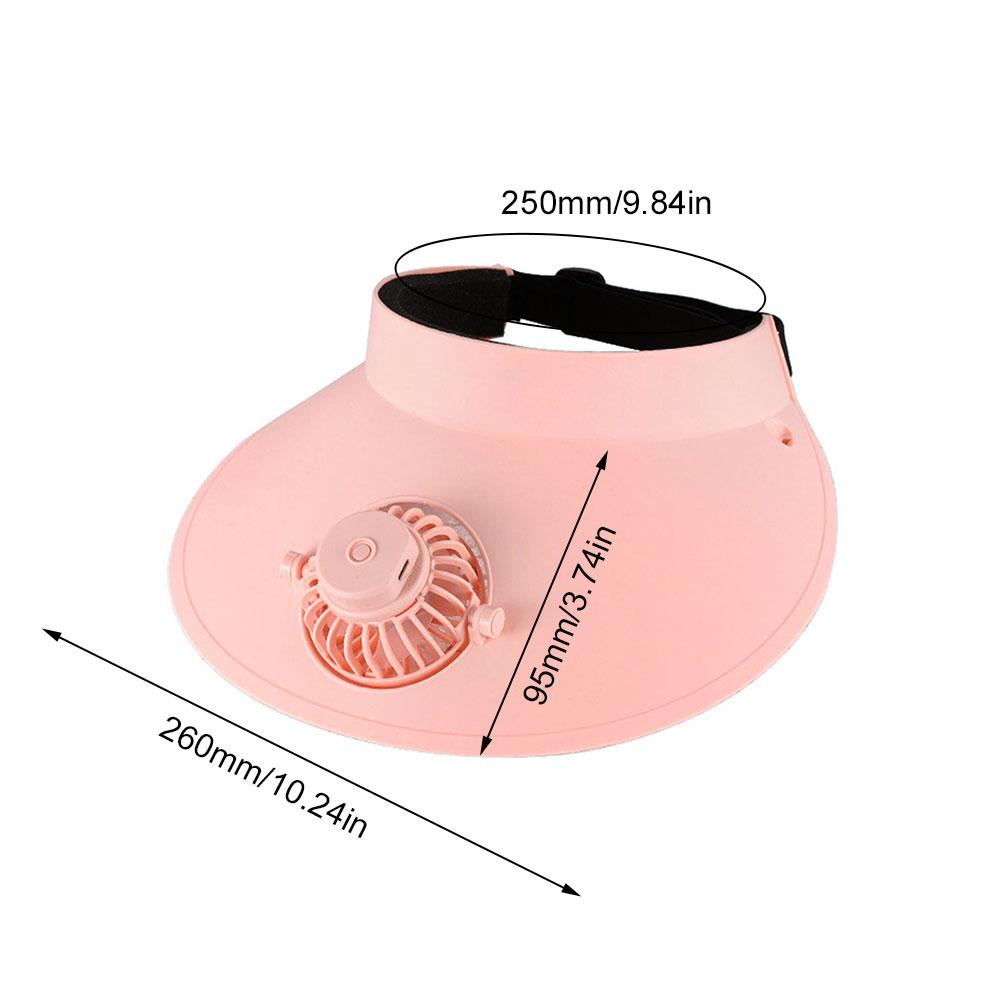 USB Charging Summer Fan Cap Rotatable Sunscreen Cap Fan 3 Wind Speed Sun Protection Hat Fan Wide Brim for Travel Vacation