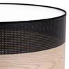 Wood Plexi Ceiling Lamp Black 40Cm Classic Oak