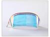 Luminous Iridescent Half-Moon Makeup & Toiletry Bag – Waterproof Cosmetic Storage for Girls