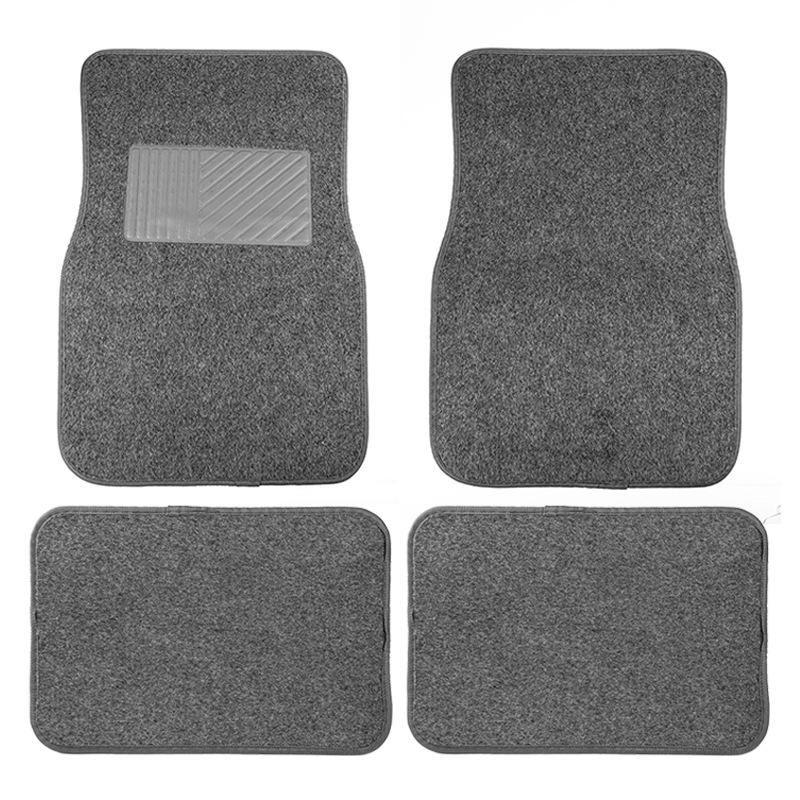 Universal Car Floor Mats PVC Material Non Slip Wearproof Easy Clean Velcro Backed for Interior Protection Decoration Car Mats