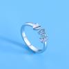 Lindon Classic Copper Alloy Zircon Ring Ladies Jewelry Wedding Promise Party Gift