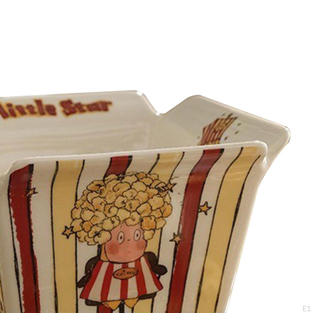 Popcorn Container Serving Bowl Snack Bucket Food Holder for Kitchen Movie