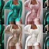 European & American Women's Cotton Linen Comfort Set – Loose Top & Wide-Leg Pants