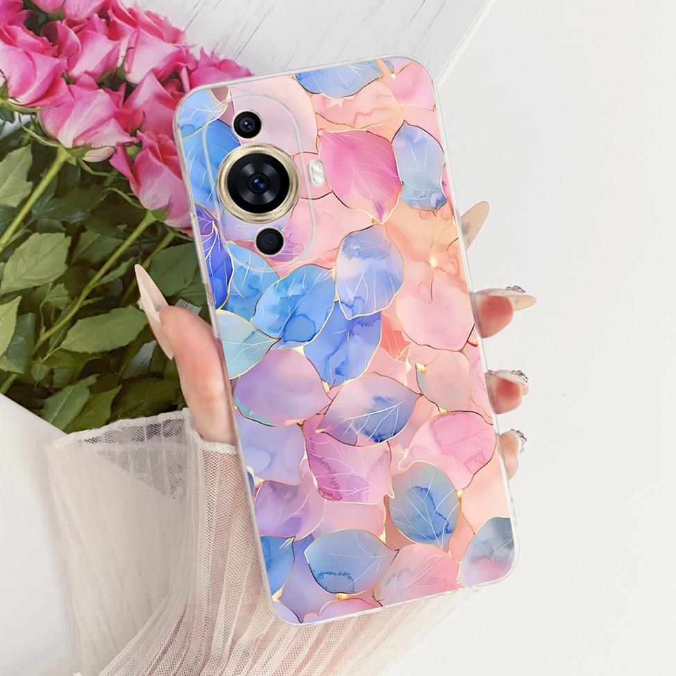 Clear Case For Huawei Nova 11 Pro Cover Aesthetic Luxury Cute Fashion Flowers Funny Painted Casing For Huawei GOA-AL80 GOA-LX9