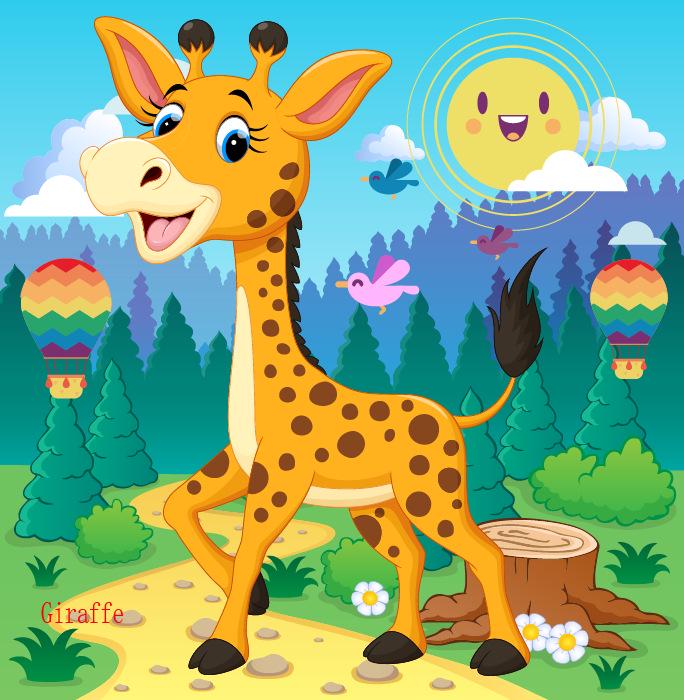 20-Piece Wooden Kids' Puzzle Board - Cartoon Animals