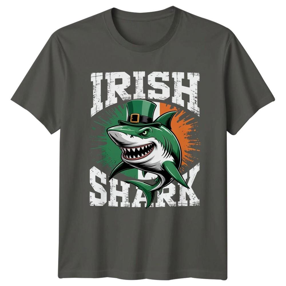 Irish Shark TShirt St Pattys Day Costume Celebration S