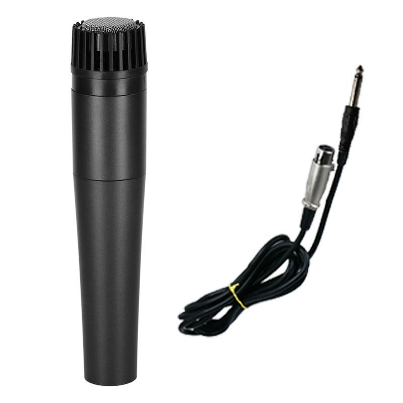 Portable Metal Wired Handheld Microphone for Home Karaoke and Car Recording