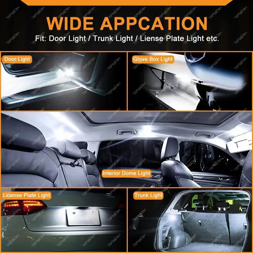 2-20pcs T10 W5W LED Flash Light Auto Bulbs 194 5w5 Parking Lamp License Plate Bulb Reading Light Clearance Lamp Car Tail Light Bulbs 7