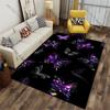 Colorful Glowing Butterflies In Darkness Carpet Yoga Living Room Room Decor Children's Crawling Mat Doormat Area Rug