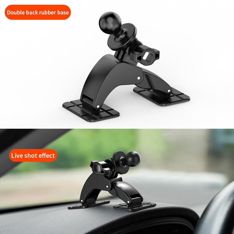Handyhalterungszubehör mit doppelter Klebebasis für Armaturenbrett, universeller 17-mm-Kugelkopf, 360°-Drehung