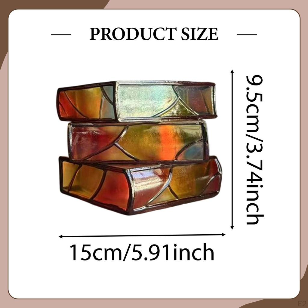 Dekoracyjna doniczka w kształcie książki, Unikalna doniczka książki dekoracja biurka, Stos książek