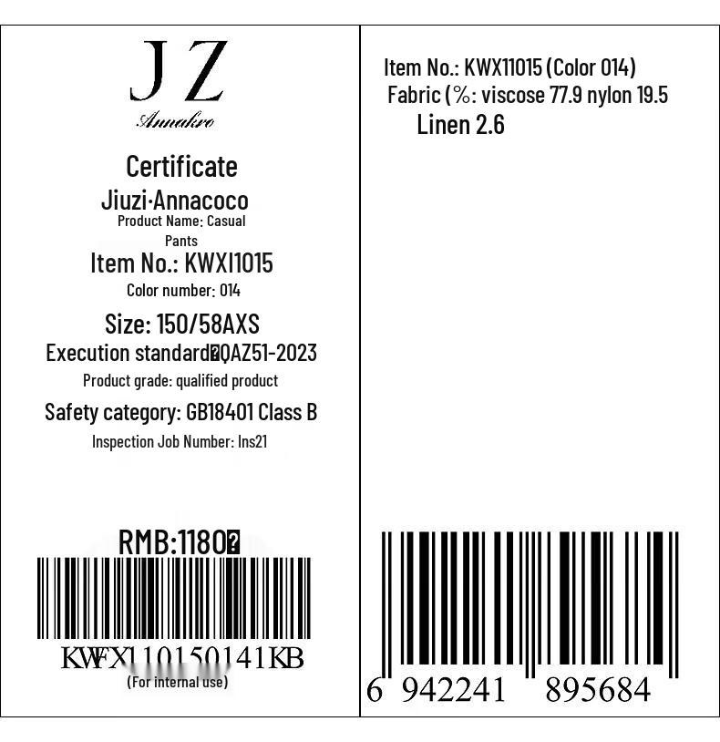 JUZUI ANNACA Women's Relaxed Tapered Pants