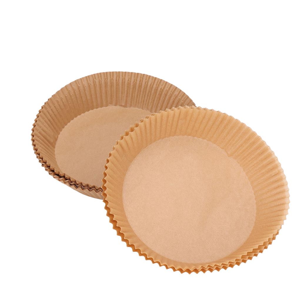 50PCS Fryer Paper Liner Round Disposable Non Stick Fryer Baking Paper for Kitchen Microwave Oven
