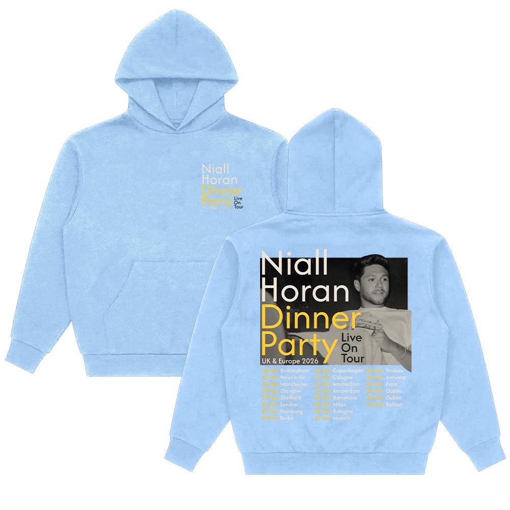 Niall Horan Dinner Party UK & Europe 2026 Live On Tour Hoodies Men Women Harajuku Hip Hop Street Sweatshirts Casual Streetwear