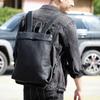 Genuine Cowhide Leather Minimalist Backpack: Handmade, Simple, Versatile Design for Men and Women.