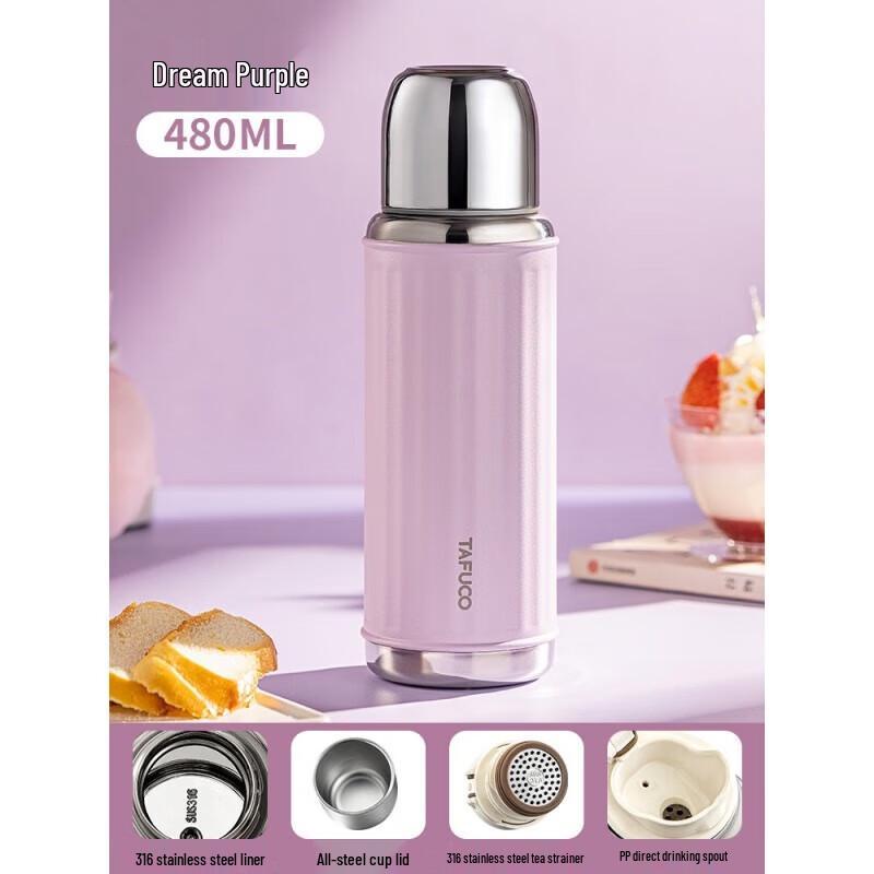TAFUCO T1528 Retro 316 Stainless Steel Thermos Mug
