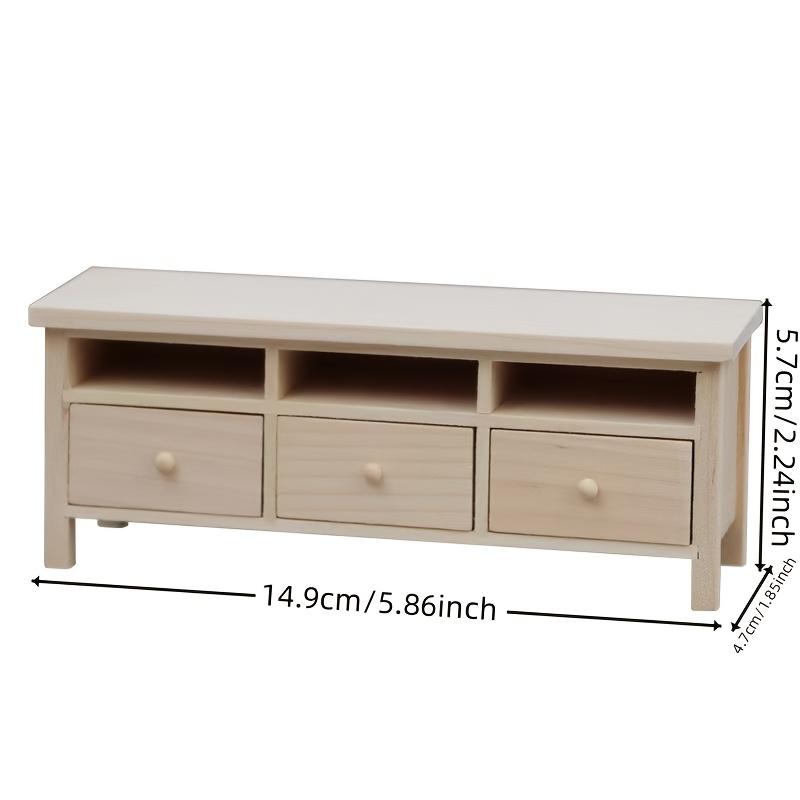 1/12 Scale Miniature Wooden Drawers Model Ornament - DIY Miniature Photography Props- Seasonal Decor - Perfect Gift