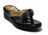 Hasegawa sandals with comfortable urethane perfect for everyday wear or Made in Navy size Japanese-patterned soles, yukata. Japan. blue, M.