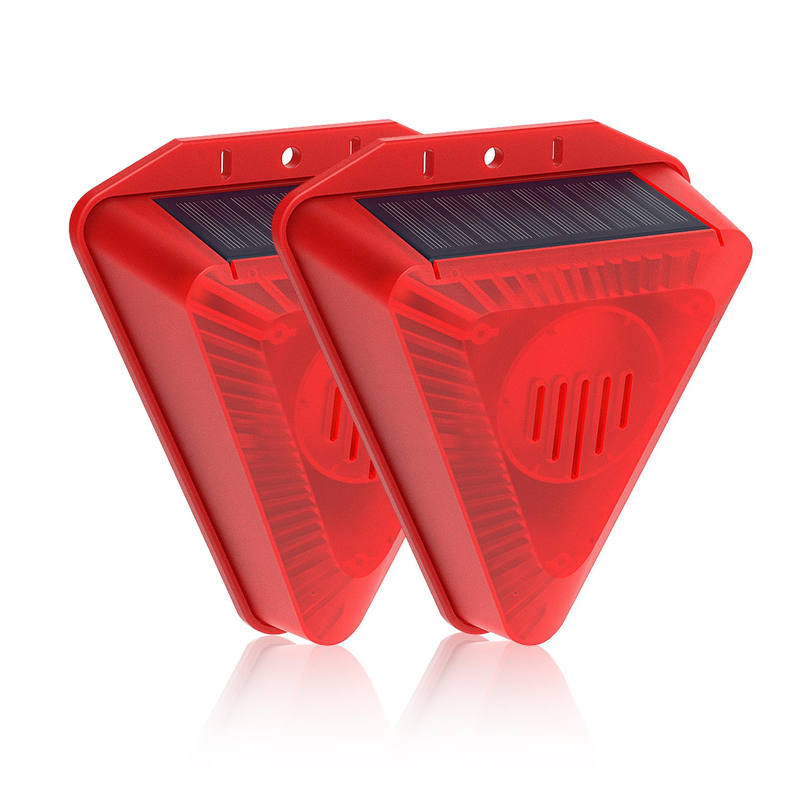 

ziyue Solar Warning Light, Burglar Alarm with Motion Sensor, Outdoor, Waterproof, Solar Charging, 129dB Loud Red Strobe, Dog Bark, LED Flash,