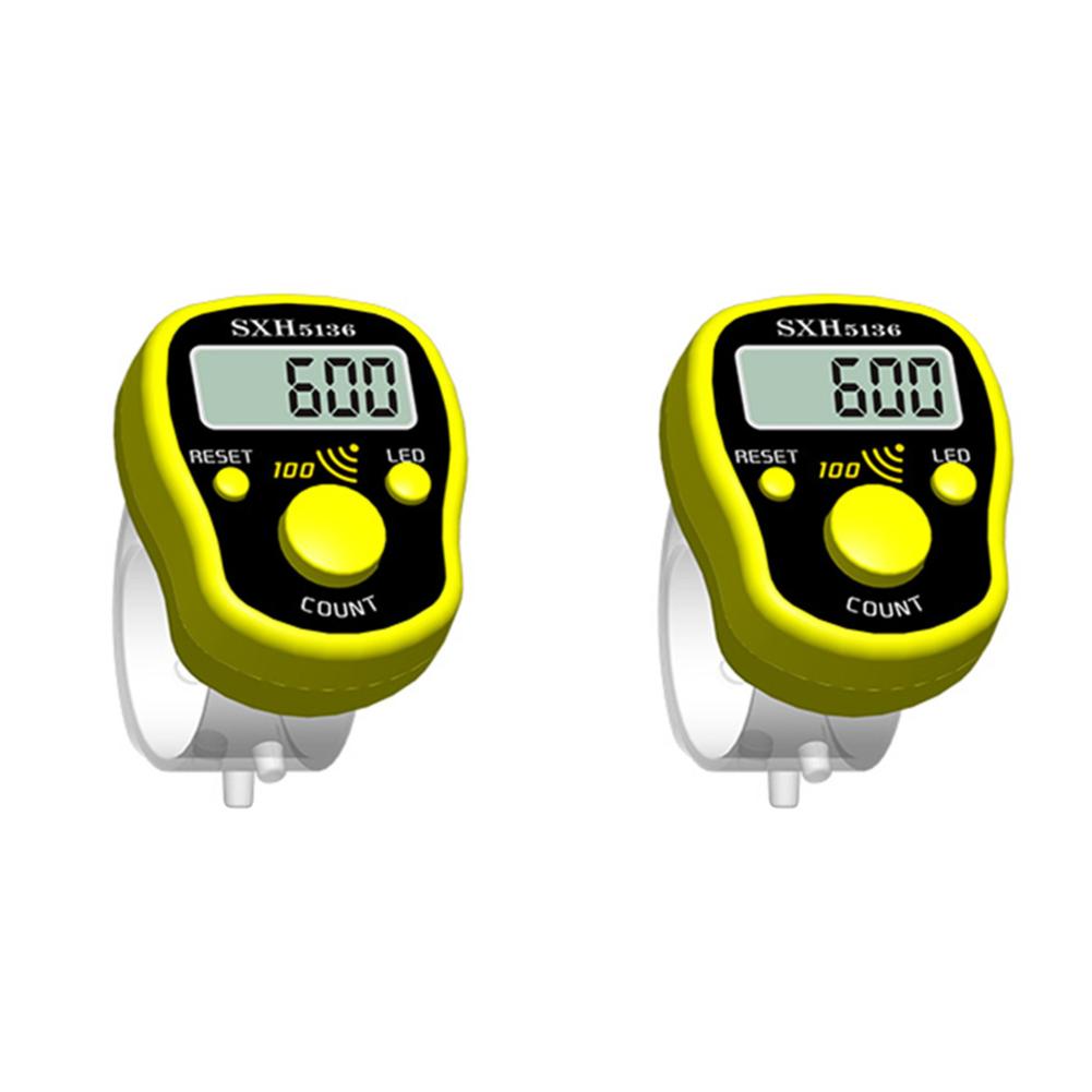 Stitch Marker Row Finger Counter LCD Digital Display with Light Professional Buddha Chanting Counter Instrument