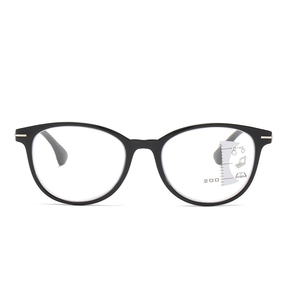 Fashion Reading Glasses Women'S Anti-Blue Multi-Focus Far And Near Dual-Purpose Glasses High Definition Resin Zoom Look Far And Near