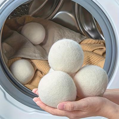 1/3/6 Adet Yeniden Kullanılabilir Yün Kurutma Topları Yumuşatıcı Çamaşır Ev Yıkama 5cm Polar Kuru Kit Topu Kullanışlı Çamaşır Makinesi Aksesuarları