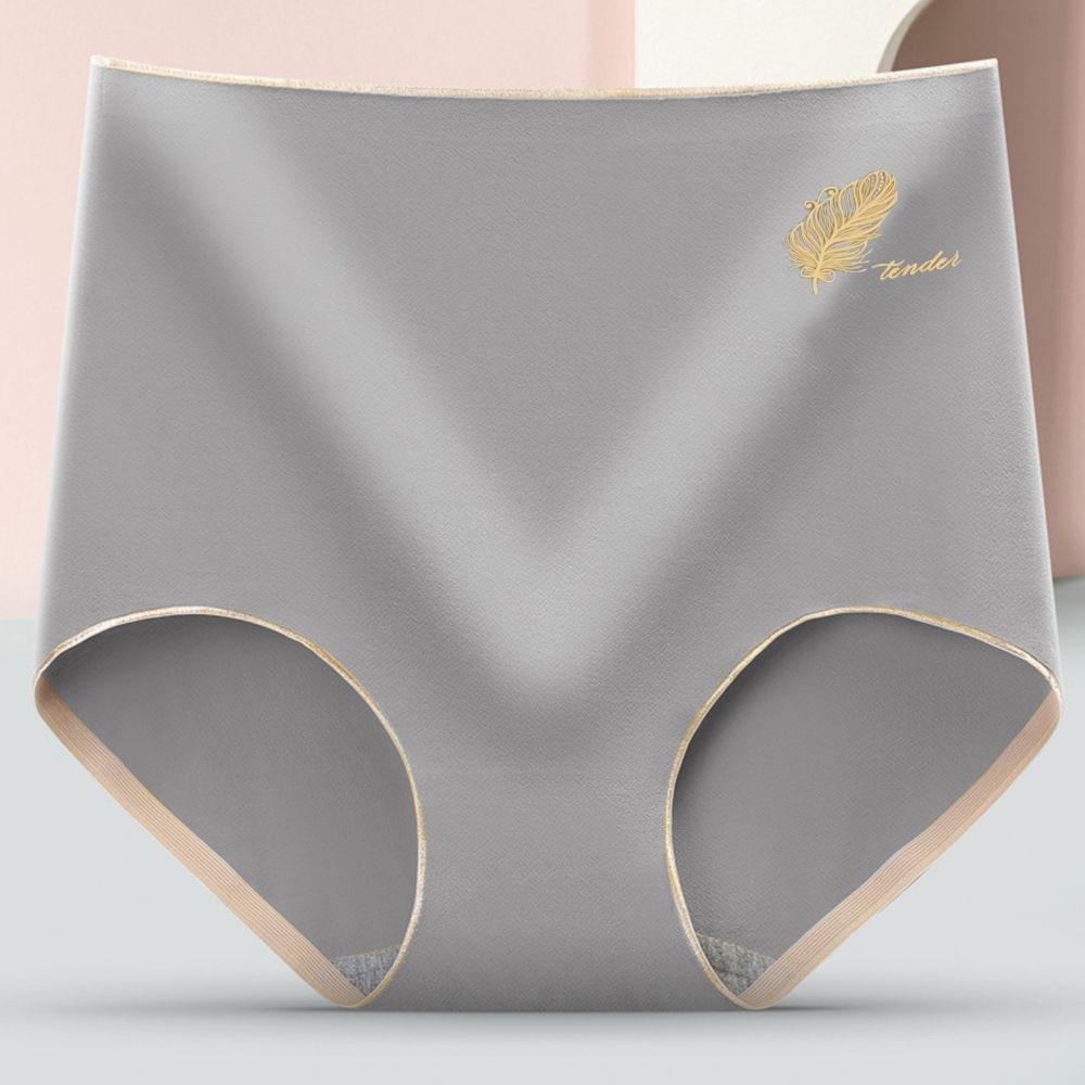 Cotton High-waist Girls Breathable Lingerie Graphene Crotch Panties Women Underwear Seamless Briefs