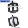 Light Weight Plastic Mountain Bicycles Pedals Ball Bearings Wide Flat Cycling Pedals Nonslip Road Bicycles Pedals Enduring