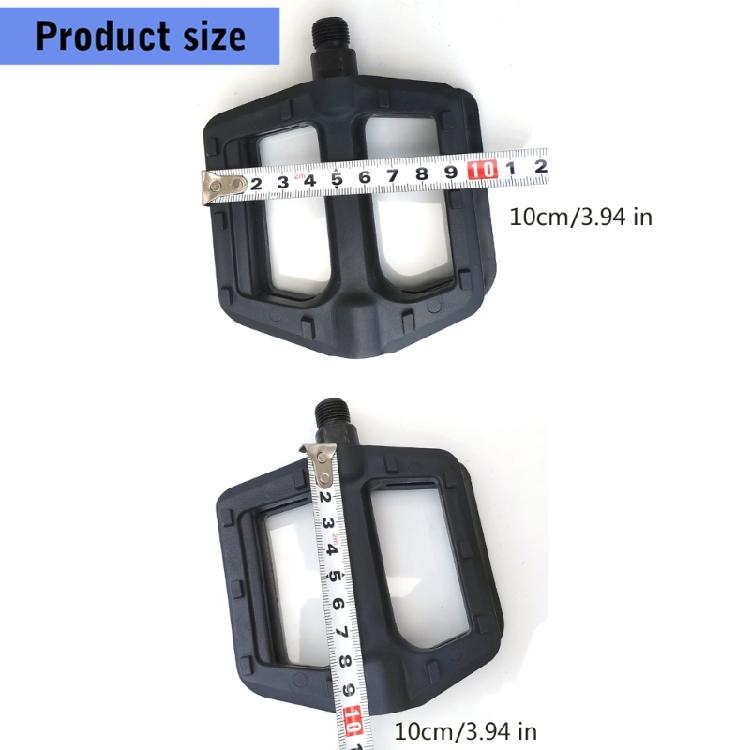Light Weight Plastic Mountain Bicycles Pedals Ball Bearings Wide Flat Cycling Pedals Nonslip Road Bicycles Pedals Enduring