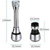 360° Rotating Kitchen Faucet Pressurized Anti-Splash Extended Filter Foam Universal Faucet Head Sprayer for Kitchen