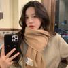 New scarf women's winter versatile shawl imitation cashmere warm high-end couple scarf
