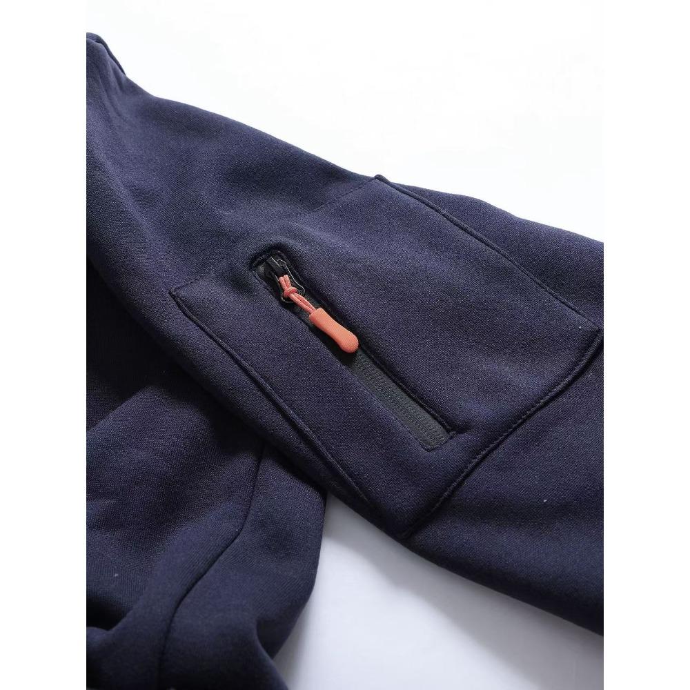 Novo Moletom Masculino Moderno com Capuz e Multibolsos