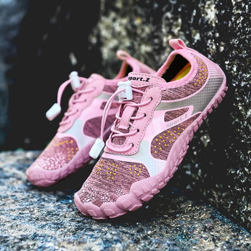 Kids Water Shoes Beach River Trekking Snorkeling Swimming Quick-Dry Mesh Barefoot Aqua With Rubber Sole