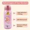 55pcs Suitcase Stickers Waterproof Stickers Scooter Computer Tablet Cartoon Decoration