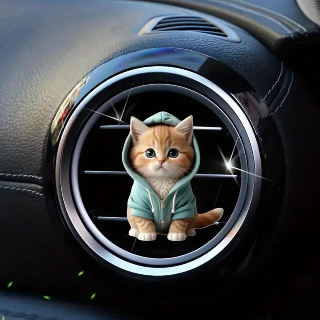 Gerinkoken Car , Cute Cat , 4pcs Sed, Cartoon Aromatherapy , Sea