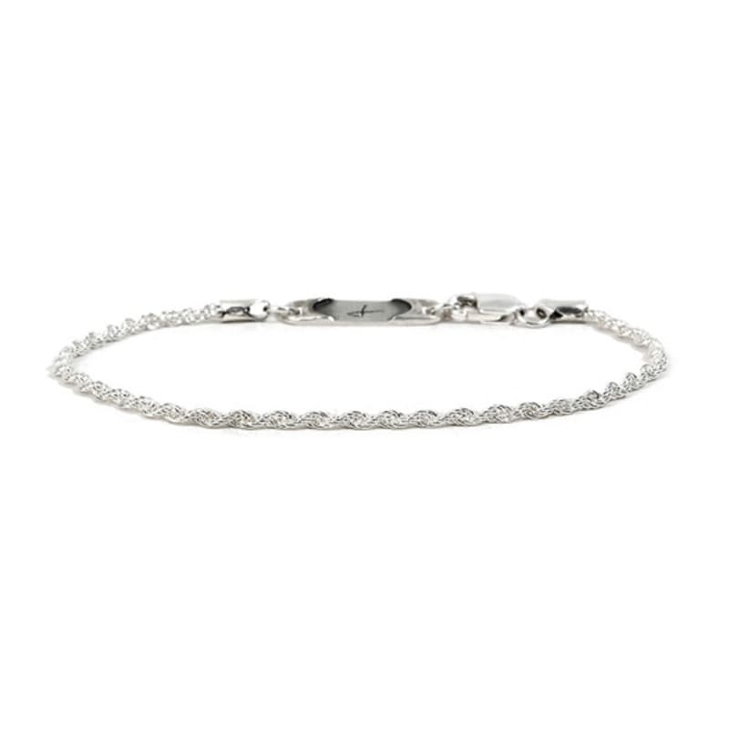SEWNSWEN SILVER SLIM INTERLACE CHAIN BRACELET