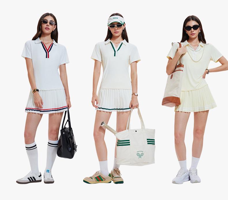 Cai Jue Women's Quick-Dry Short Sleeve Polo for Outdoor Sports & Fitness