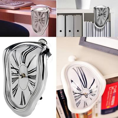 Dali Style Wall Decor Home Art Design Roman Numerals Silent Hanging Wall Melting Clock