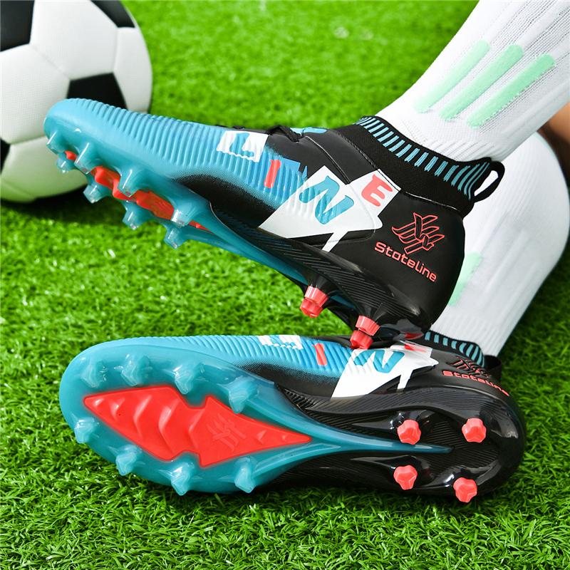 New Men Football Boots Men Soccer Shoes Adults Society Football Cleats Ultralight Training Soccer Sneakers Outdoor Lagre 36-45